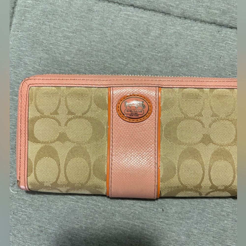 Pink Coach Wallet
